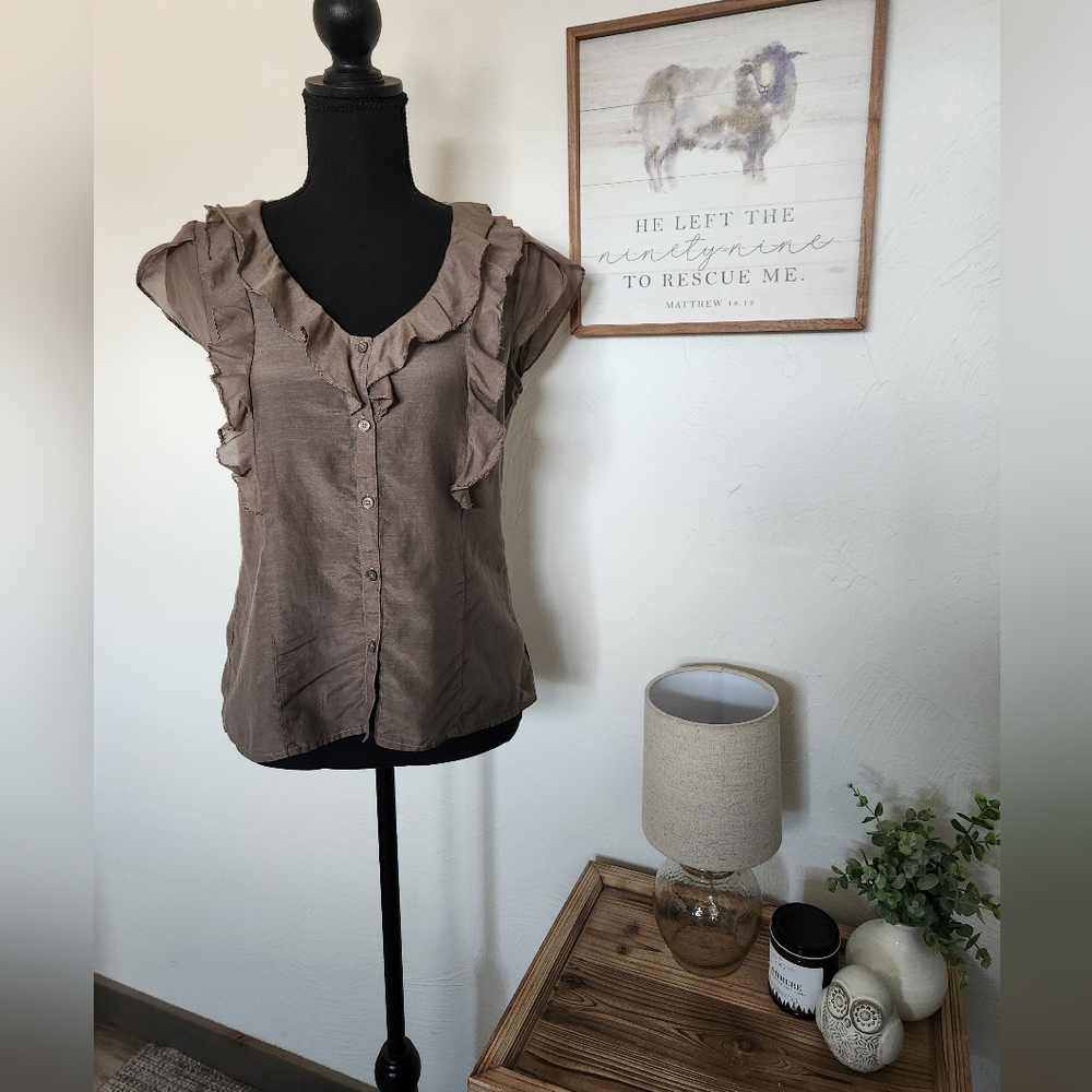 BANANA REPUBLIC SILK BLEND BLOUSE